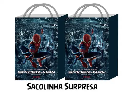 Sacolinha Personalizada - Spiderman