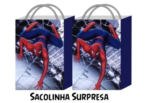 Sacolinha Personalizada - Spider Man