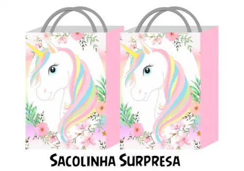 Sacolinha Personalizada - Unicórnio