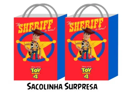 Sacolinha Personalizada - Toy Story 4