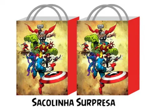 Sacolinha Personalizada - Vingadores
