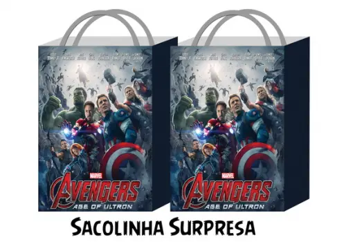 Sacolinha Personalizada - Vingadores