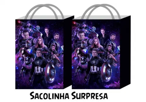 Sacolinha Personalizada - Vingadores