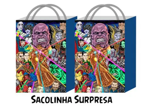 Sacolinha Personalizada - Vingadores