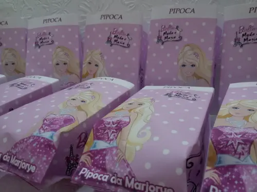 Saquinho para Pipoca - Barbie