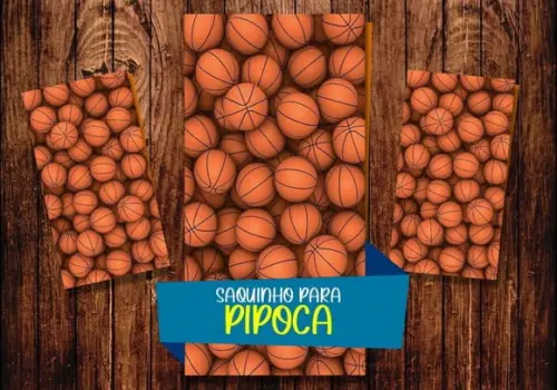 Saquinho para Pipoca - Basquete