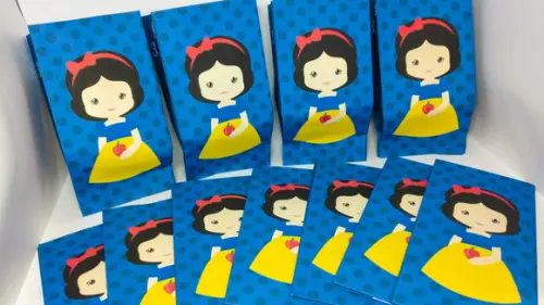 Saquinho para Pipoca - Branca de Neve