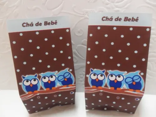 Saquinho para Pipoca - Chá de Bebê