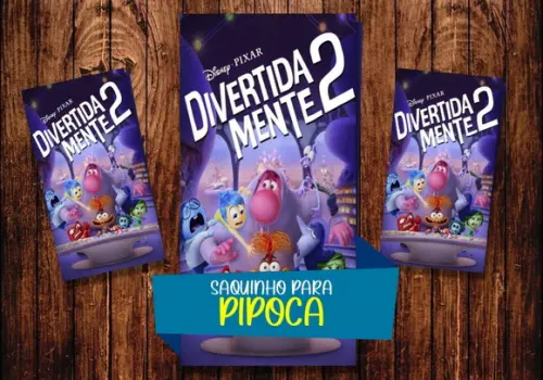 Saquinho para Pipoca - Divertidamente 2