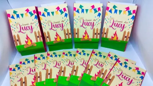 Saquinho para Pipoca - Festa Junina