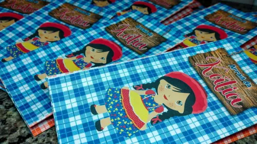 Saquinho para Pipoca - Festa Junina