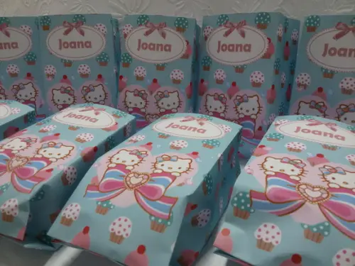 Saquinho para Pipoca - Hello Kitty