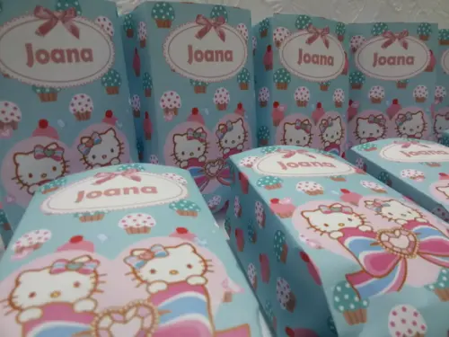 Saquinho para Pipoca - Hello Kitty