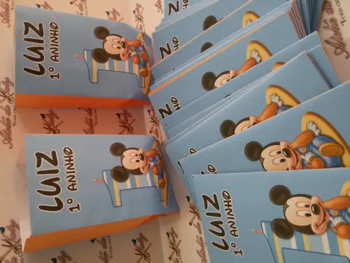 Saquinho para Pipoca - Mickey Baby