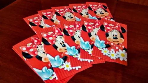 Saquinho para Pipoca - Minnie Mouse