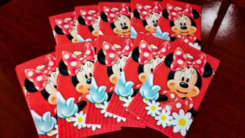 Saquinho para Pipoca - Minnie Mouse