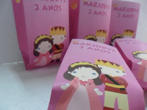 Saquinho para Pipoca - Princesa