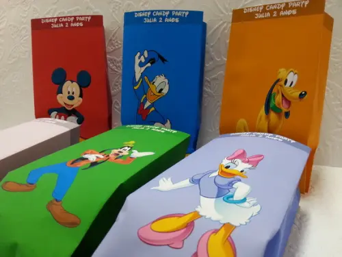 Saquinho para Pipoca - Turma do Mickey 22x10x7
