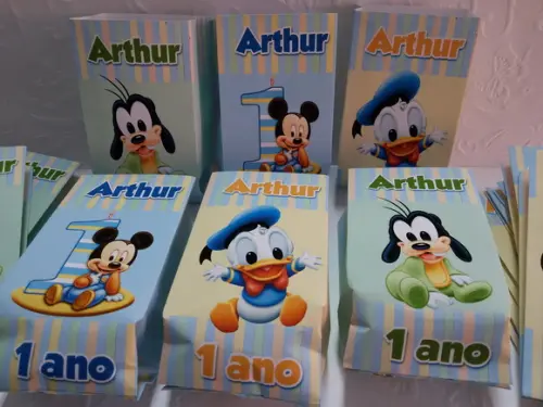 Saquinho para Pipoca - Turma Mickey Baby