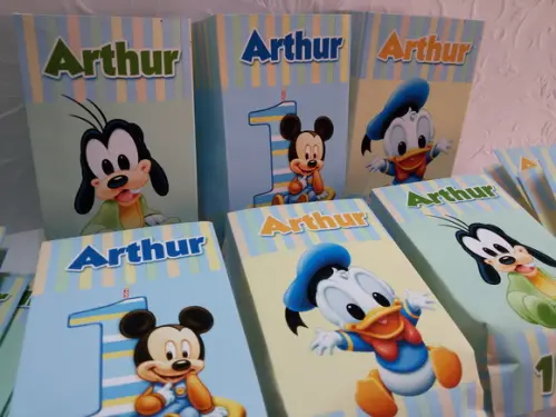 Saquinho para Pipoca - Turma Mickey Baby