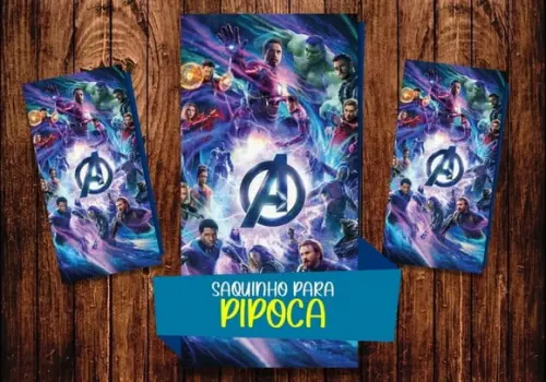 Saquinho para Pipoca - Vingadores