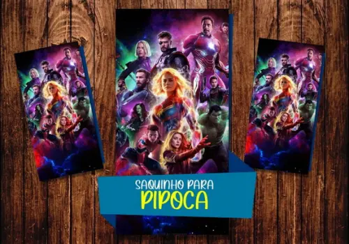 Saquinho para Pipoca - Vingadores