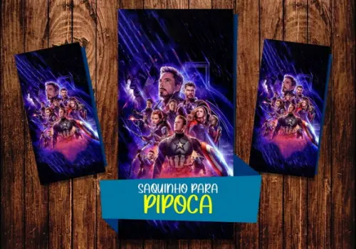 Saquinho para Pipoca - Vingadores