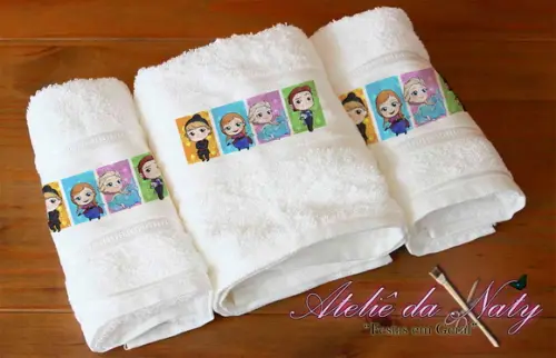 Toalhinha Personalizada - Frozen