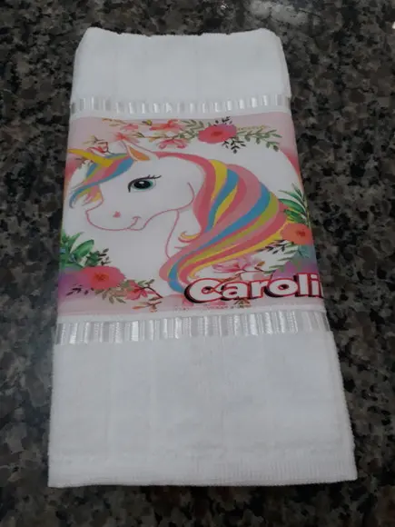 Toalhinha Personalizada - Unicórnio
