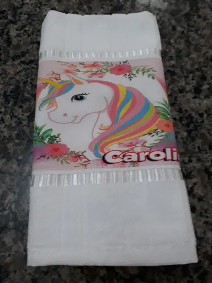 Toalhinha Personalizada - Unicórnio