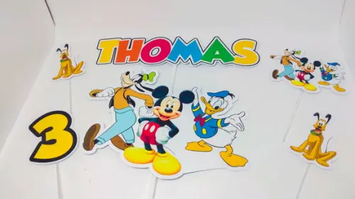 Topo para Bolo - Mickey Mouse