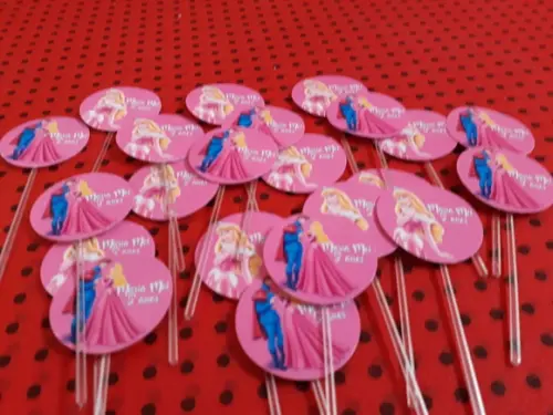 Toppers para Cupcake - Bela Adormecida