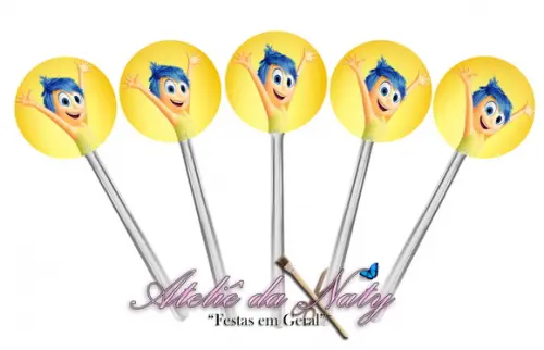 Toppers para Cupcake - Divertidamente