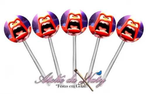 Toppers para Cupcake - Divertidamente