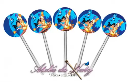 Toppers para Cupcake - Jasmine