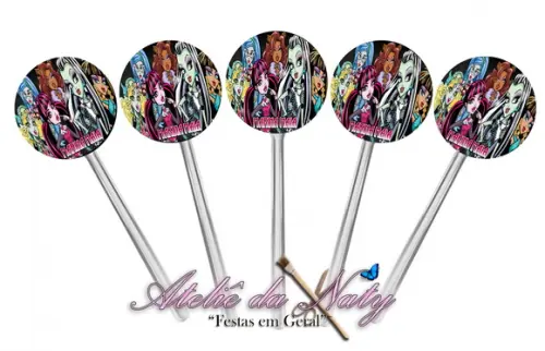 Toppers para Cupcake - Monster High