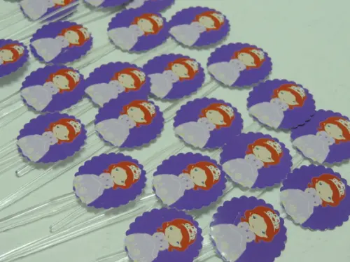 Toppers para Cupcake - Princesa Sofia
