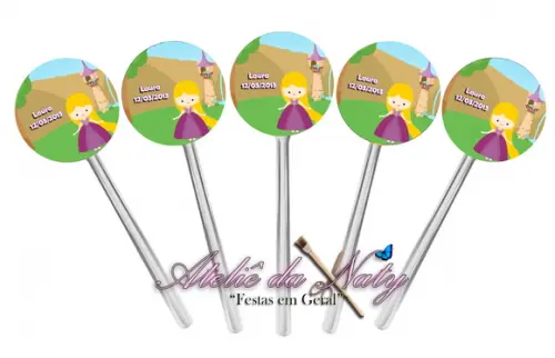 Toppers para Docinhos - Enrolados