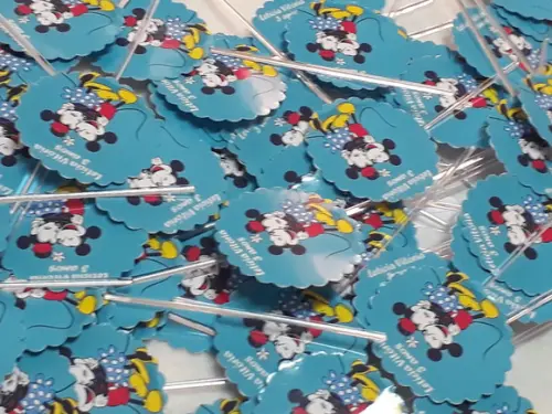 Toppers Para Docinhos - Mickey e Minnie