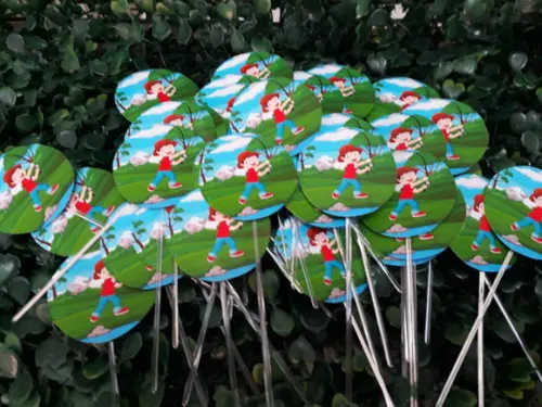 Toppers Para Docinhos - Pescaria
