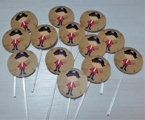 Toppers para Docinhos - Piratas