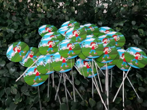 Toppers Para Docinhos - Pescaria