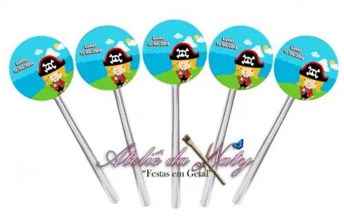 Toppers para Docinhos - Piratas