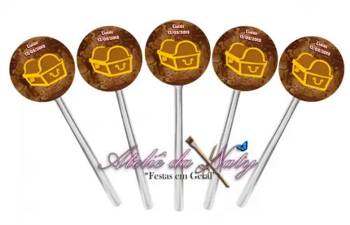 Toppers para Docinhos - Piratas