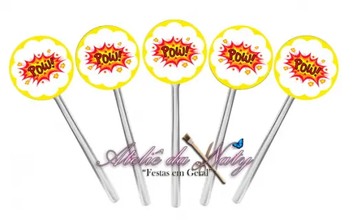 Toppers para Docinhos - Super Herói