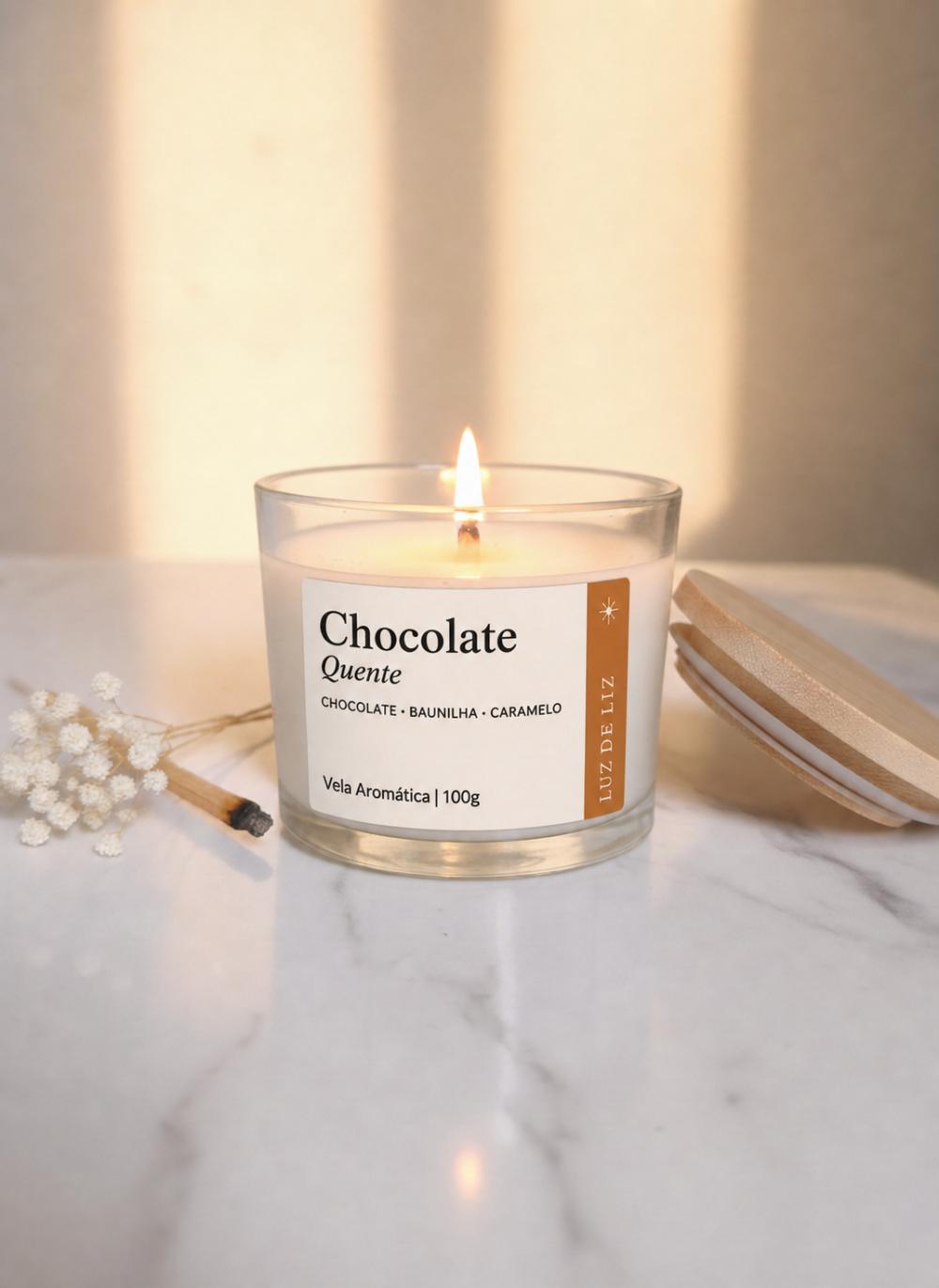 Vela Aromática Chocolate Quente 100gr