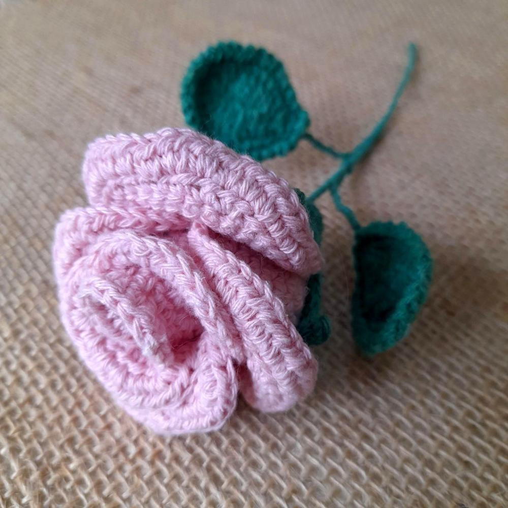 Rosas em crochê amigurumi
