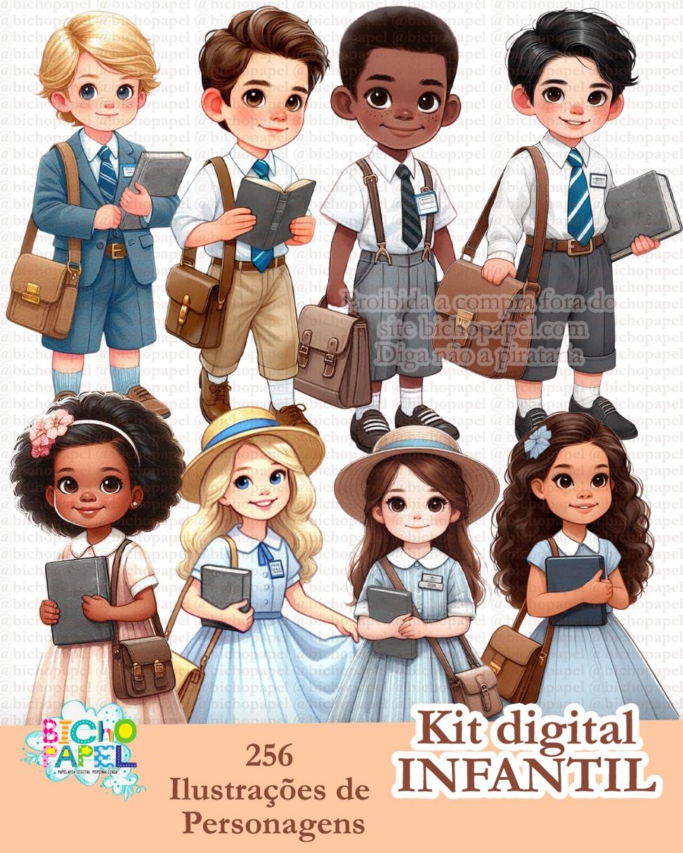 Kit Digital Ilustrações Infantil