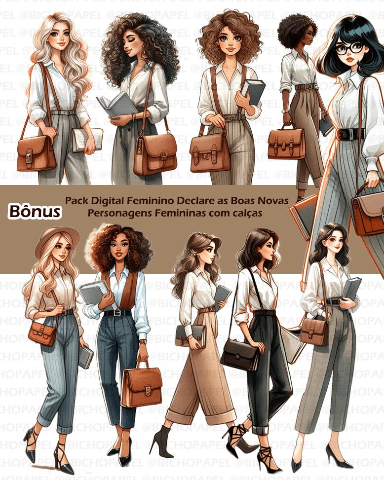 Pack de Imagens Declare as Boas Novas + de 60 ilustrações em PN