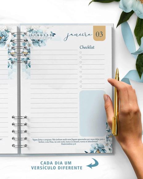 Agenda Digital Permanente 1 Dia Por Página com Versículos